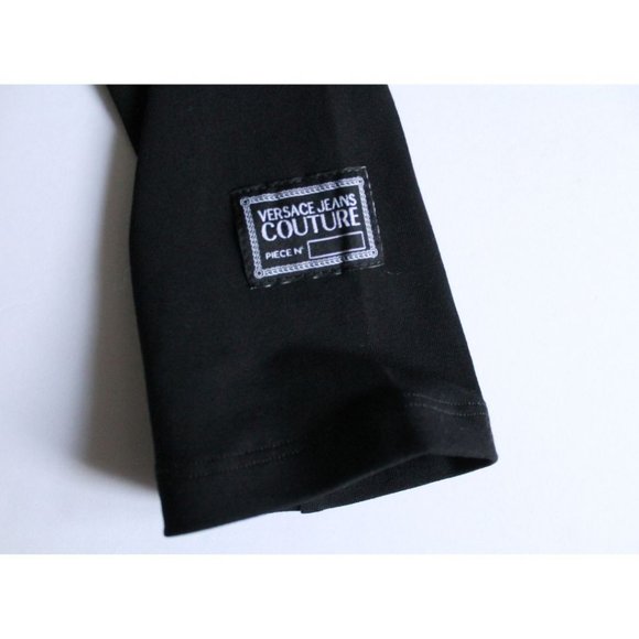 Versace Jeans Couture Black Cutout Front Mini Dress Size 8 - Picture 9 of 11